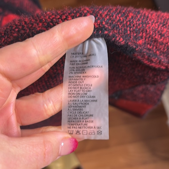 Dex Buffalo Plaid Shacket Jacket Sweater Cardigan Sz S - Picture 6 of 6